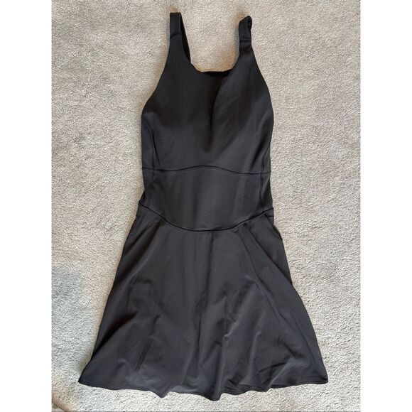 NWT LULULEMON court crush dress black Sz 20, $140 A14 - Picture 4 of 8
